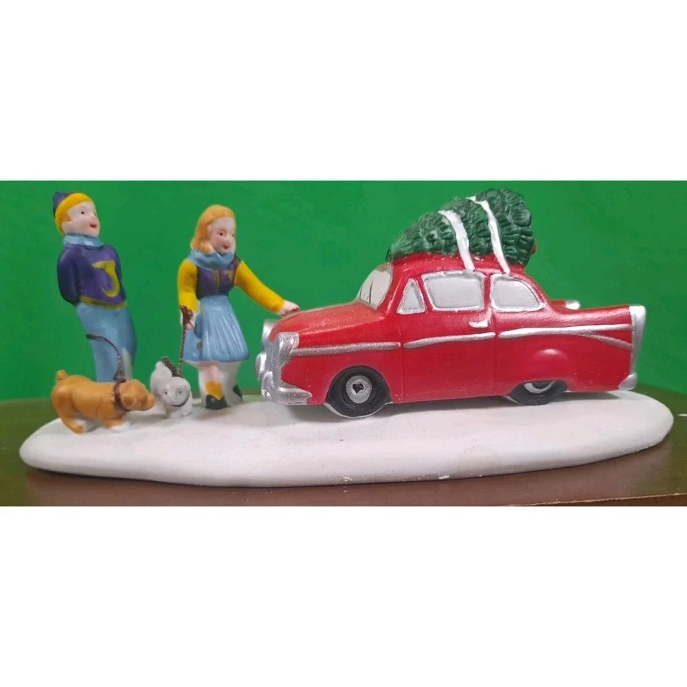 1998 Lemax Village Collection‎ Dickens Village Porcelain Table Piece Cool Wheels